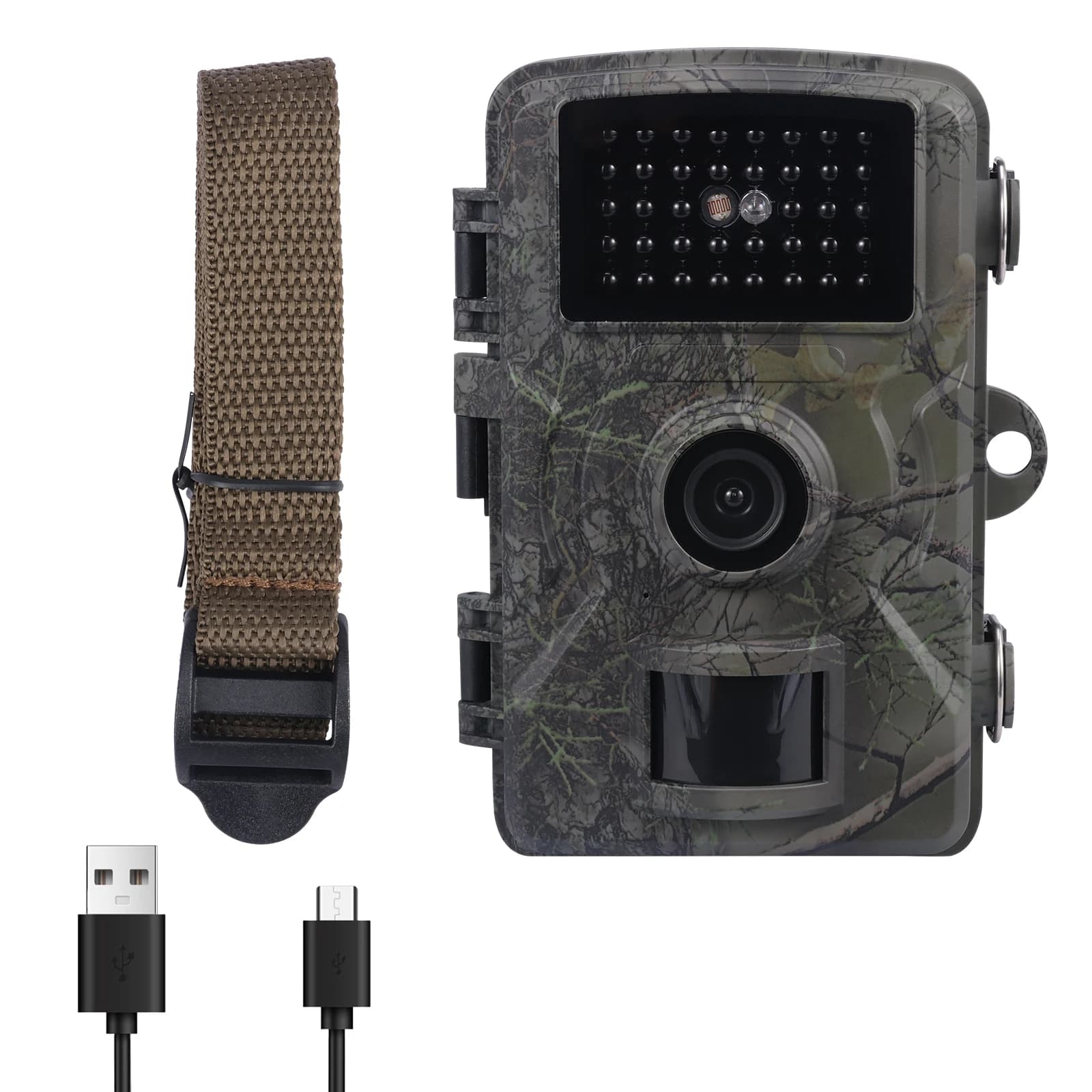 Caméra trail capteur infrarouge IP66 étanche 90 degrés avec vision nocturne pour surveillance faune extérieure