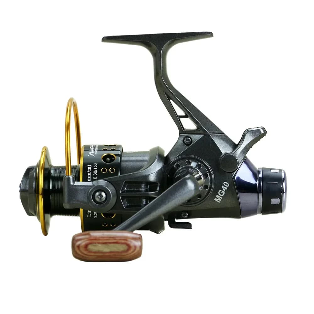 Moulinet de pêche spinning 10+1BBs 5.2:1 frein avant et arrière - Idéal pour la carpe avec drag max 10KG