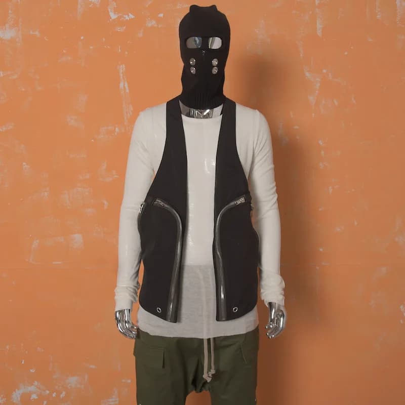 Gilet homme multi-poches à fermeture métallique noir - Design tendance pour pêche décontractée plein air