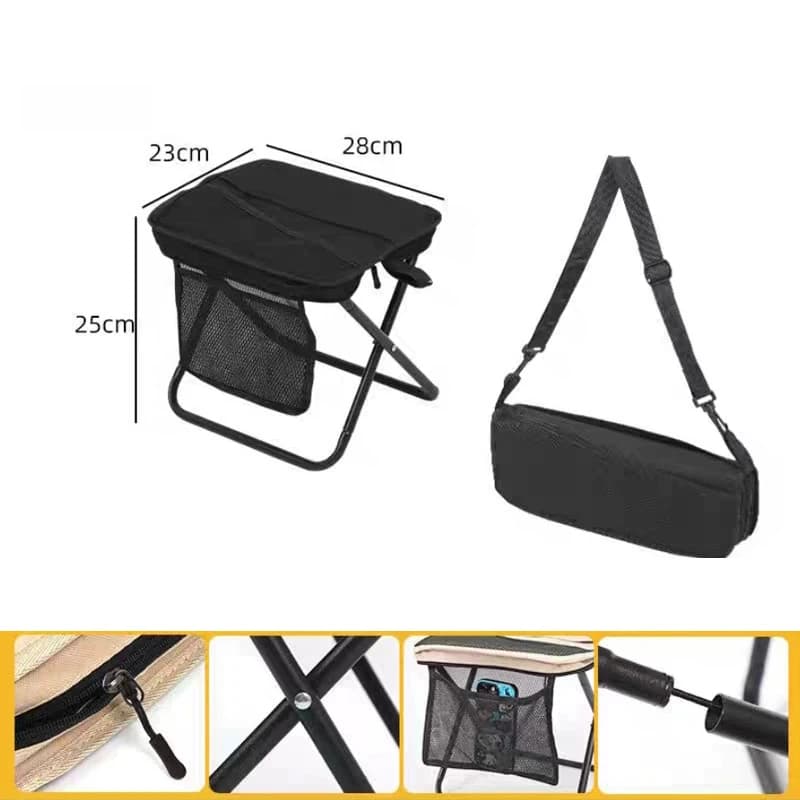 Tabouret pliant sac à dos pêche ultra-léger portable mini siège voyage randonnée pêche nomade