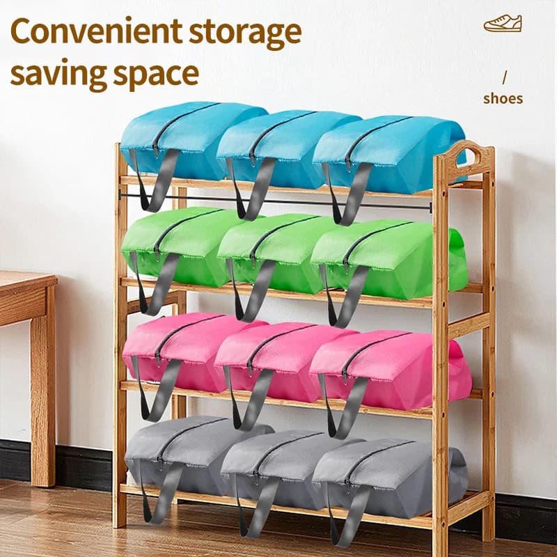 Sacs de rangement chaussures de voyage étanches - Poches imperméables avec fermeture éclair unisexes
