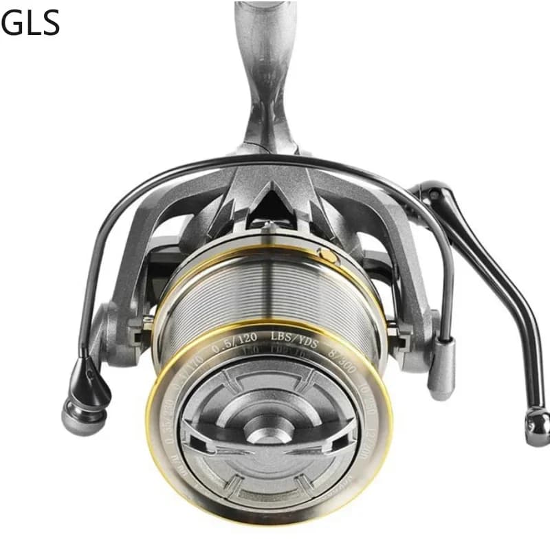 Moulinet baitcasting 17+1 roulements série 8000-14000 bobine aluminium ratio 4.8:1 longue portée