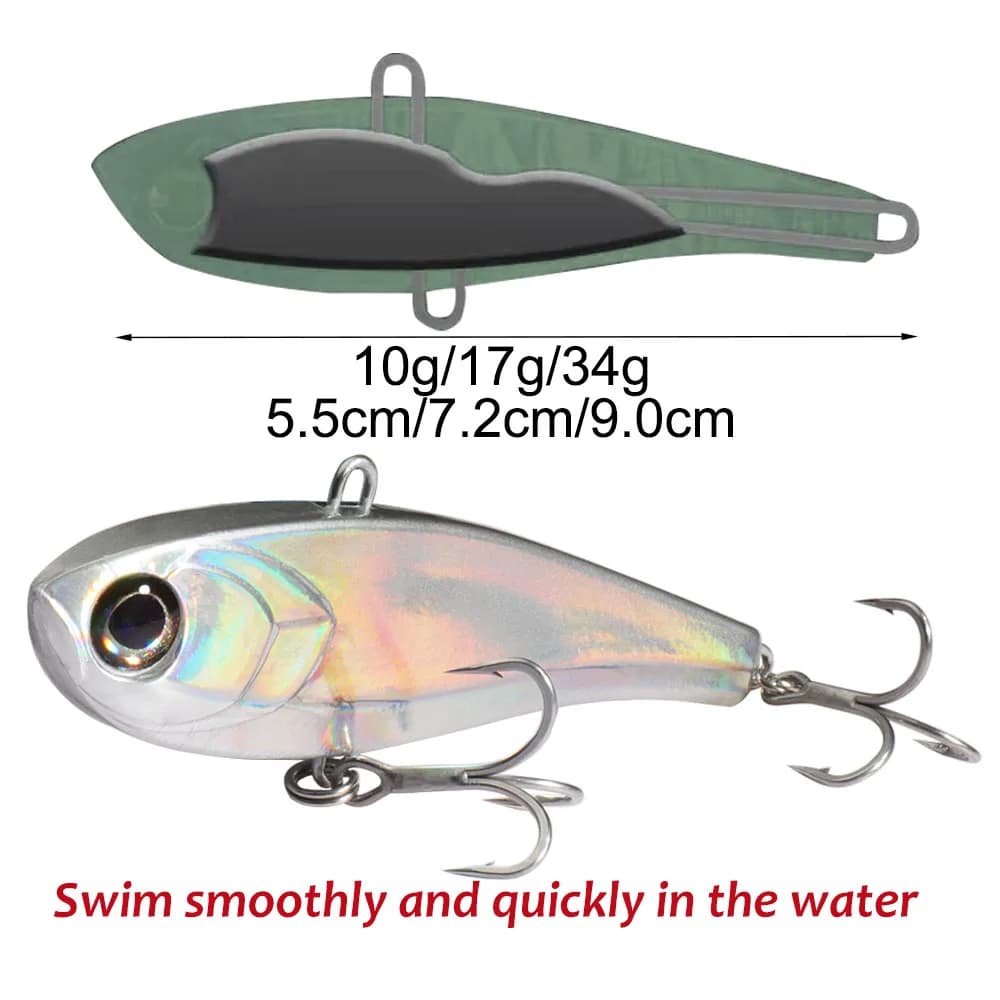 Leurre vibration GOBAIT High Pitch VIB 10g 17g 34.5g - pencil coulant pour pêche longue distance