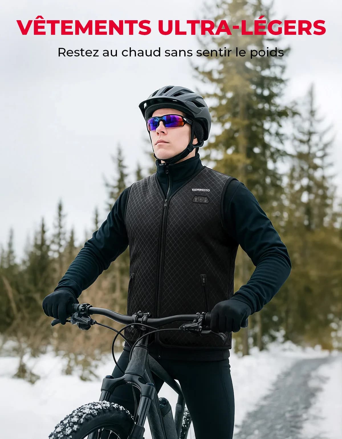 Veste chauffante homme femme hiver 10000mAh pour randonnée et camping - Set thermique sports extérieurs