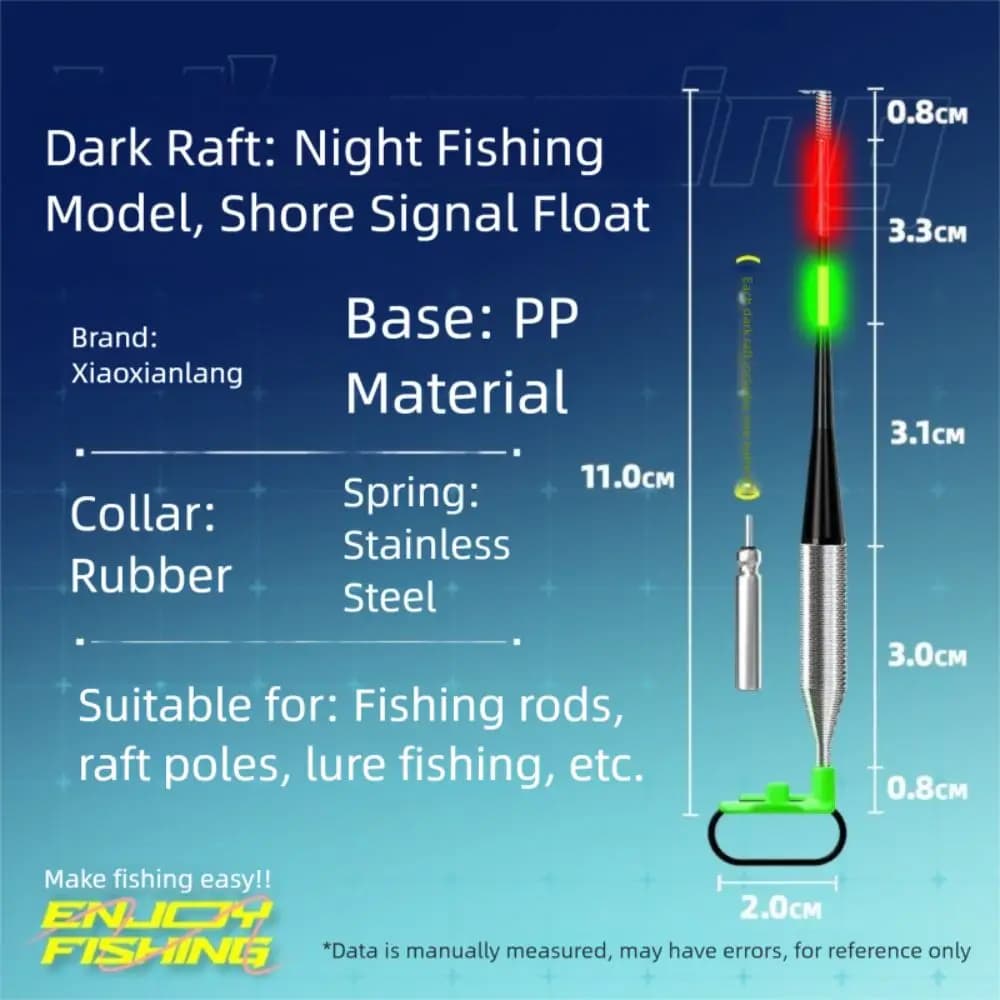 Alarme de touche électronique lumineuse pour pêche sans flotteur - Détecteur de touches poissons lumineux
