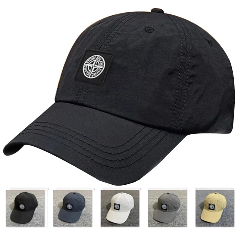 Casquette de pêche unisexe à visière longue - Couleur unie, séchage rapide et imperméable