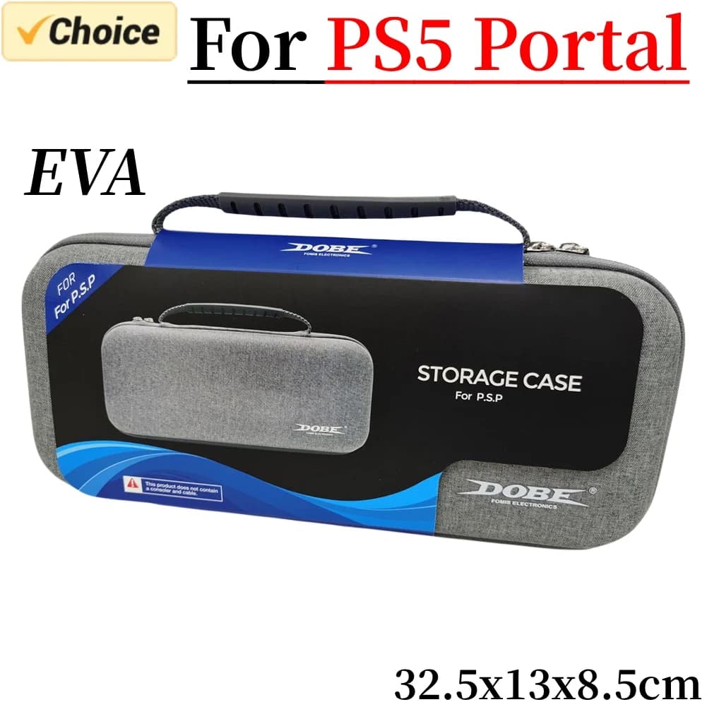 Étui rigide EVA pour Sony PS5 Portal - Coque de protection anti-choc et transport portable