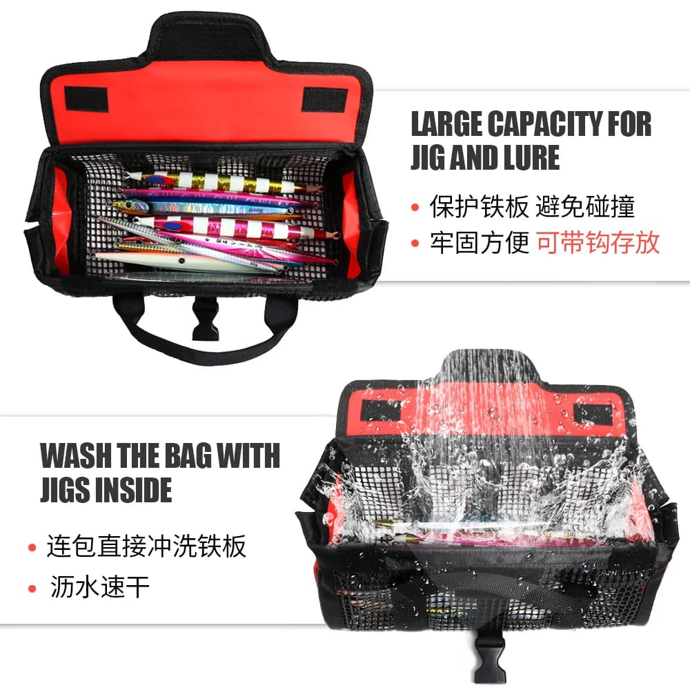 Sac de rangement pour leurres métalliques JIGGINGPRO - Pêche en mer - Organisation leurres et appâts