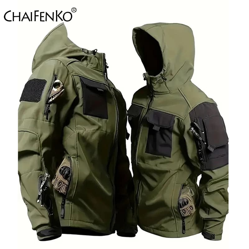 Veste tactique imperméable softshell camouflage pêche chasse homme - Confort et performance