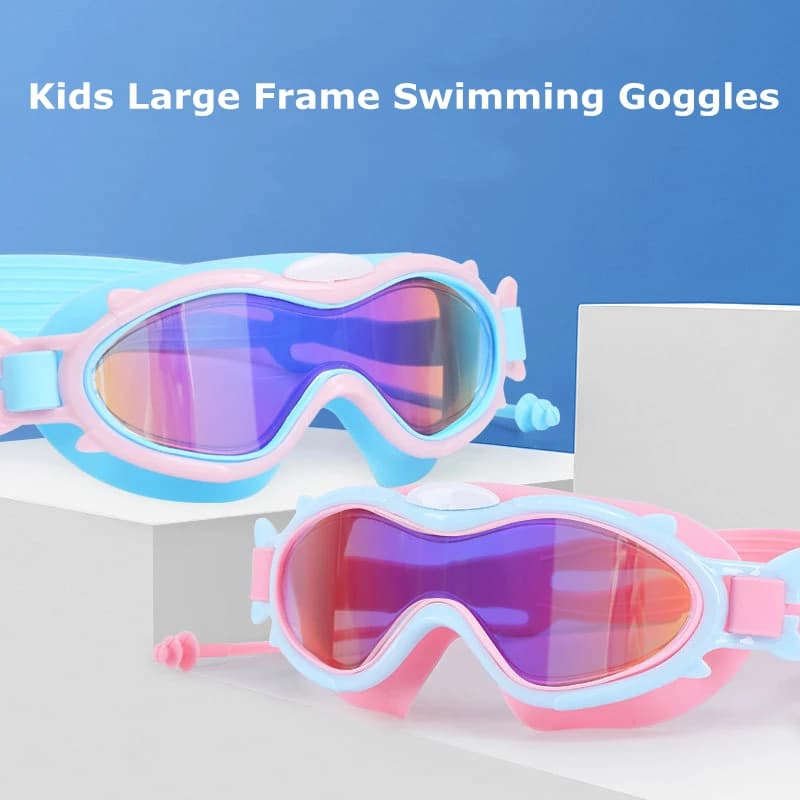 Lunettes de natation enfants professionnelles 4-15 ans - HD waterproof anti-buée UV - Équipement plongée