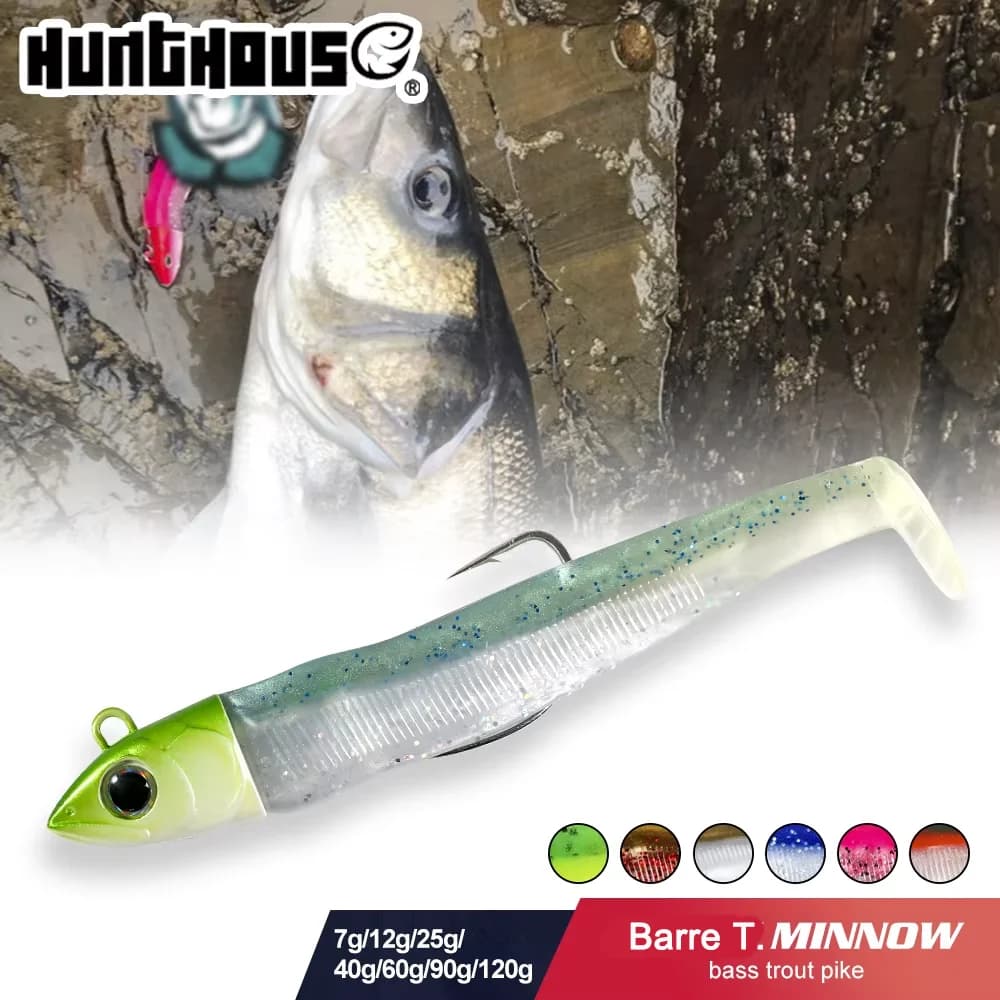 Leurre souple Hunthouse Barre T. Minnow 7g à 120g - shiner facile pour brochet et bass - appât vibrant