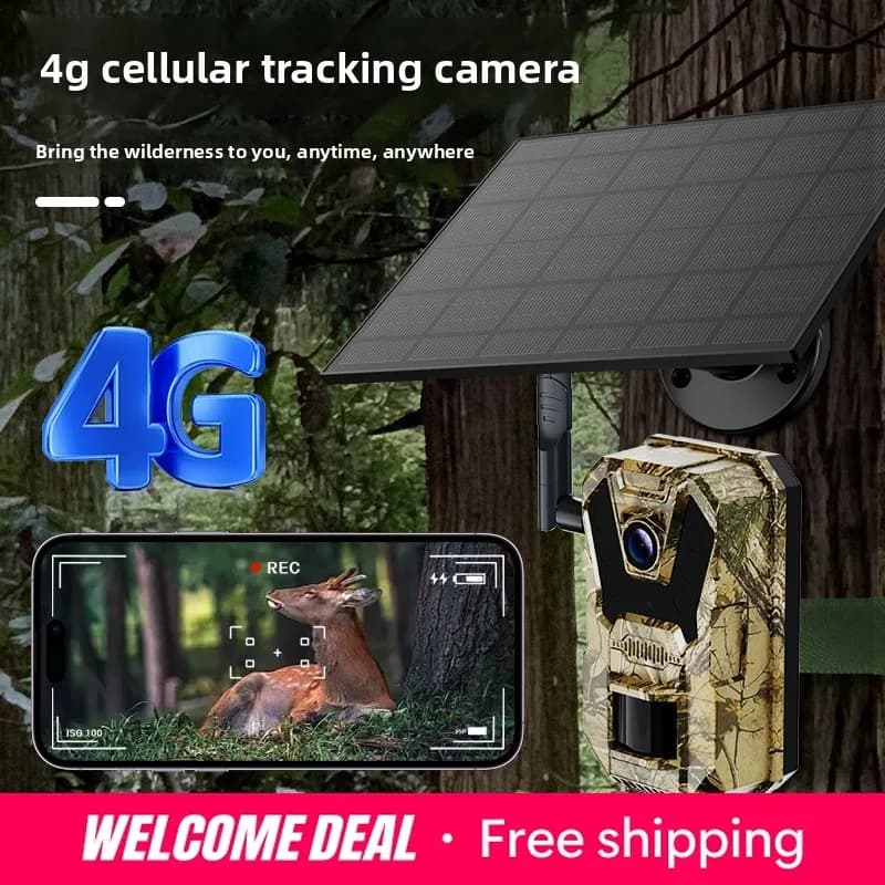 Caméra faune extérieure 4G détection infrarouge vision nocturne mouvement automatique photo chasse
