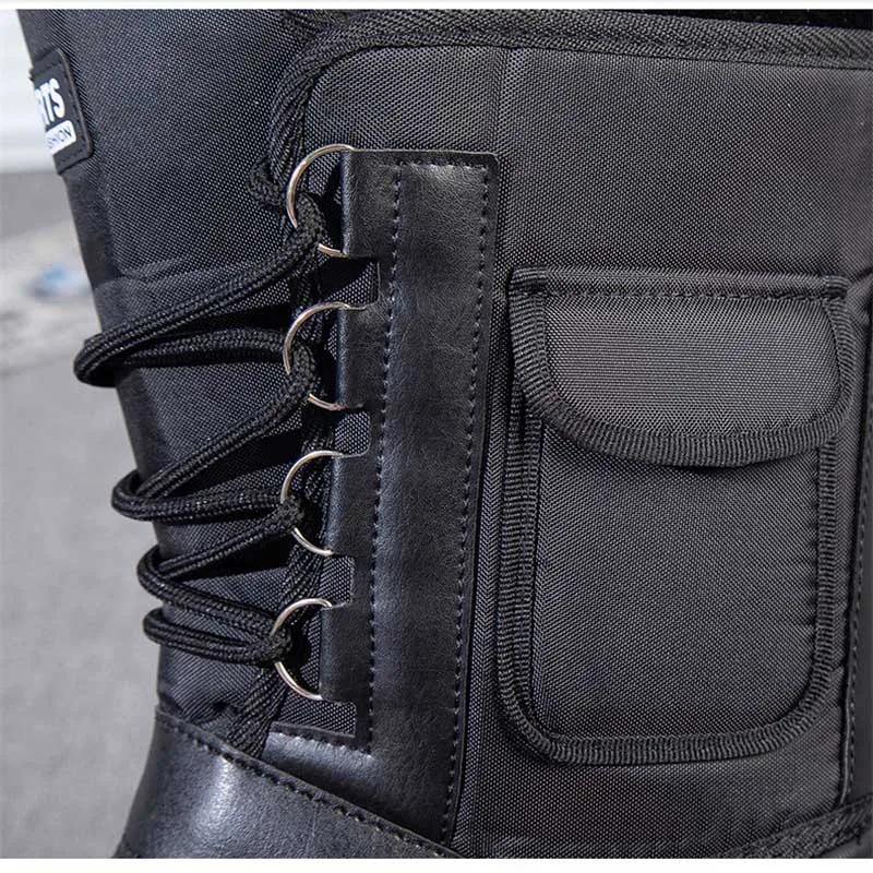 Bottes d'hiver épaisses avec doublure polaire pour pêche, chasse et randonnée par temps froid
