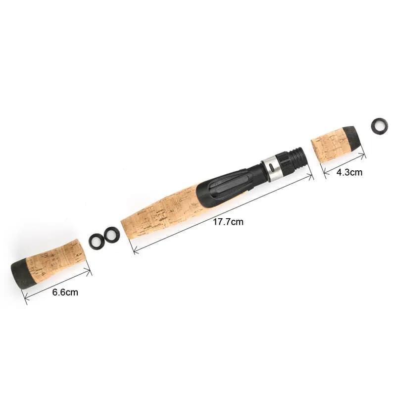 Kit réparation canne à pêche MNFT avec poignée liège composite et siège moulinet pour bricolage pêche