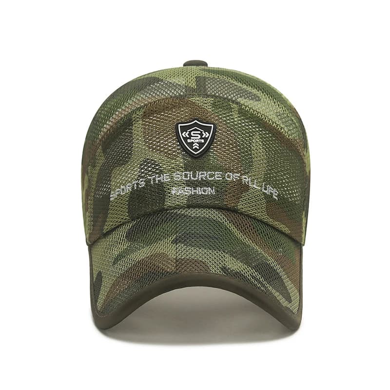 Casquette baseball camouflage mesh été unisexe homme femme trucker cap pêche extérieur