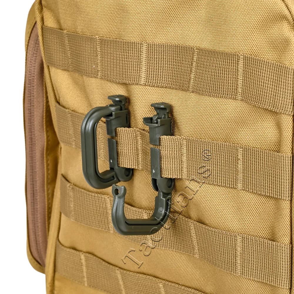 Anneaux de verrouillage tactiques D-Lock 2 pièces - Attaches Molle pour sacs et gilets de pêche