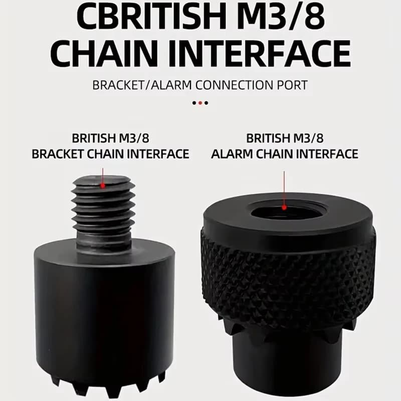 Adaptateur support canne à pêche à libération rapide avec aimant intégré pour alarme morsure - filetage M3/8