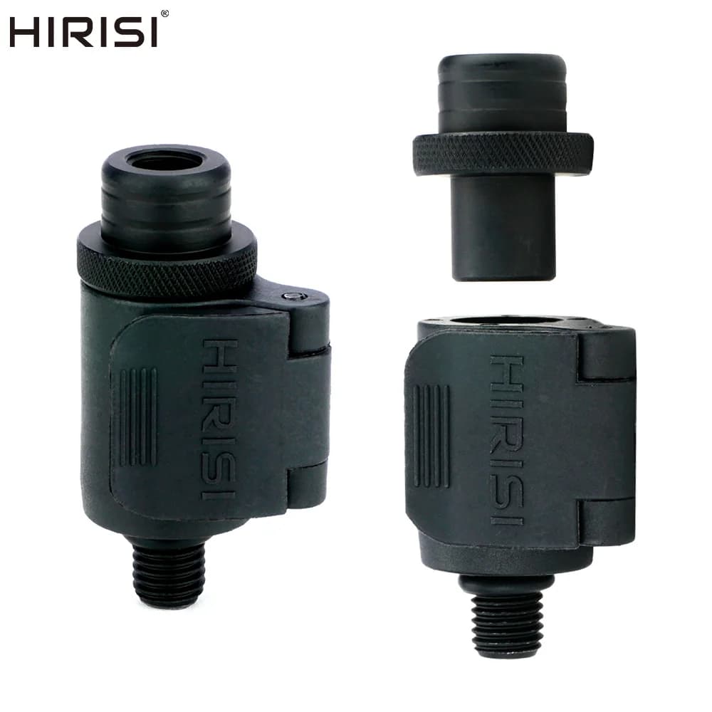 2 connecteurs rapide changement aluminium Hirisi pour alarmes carpe rod pod tiges rive