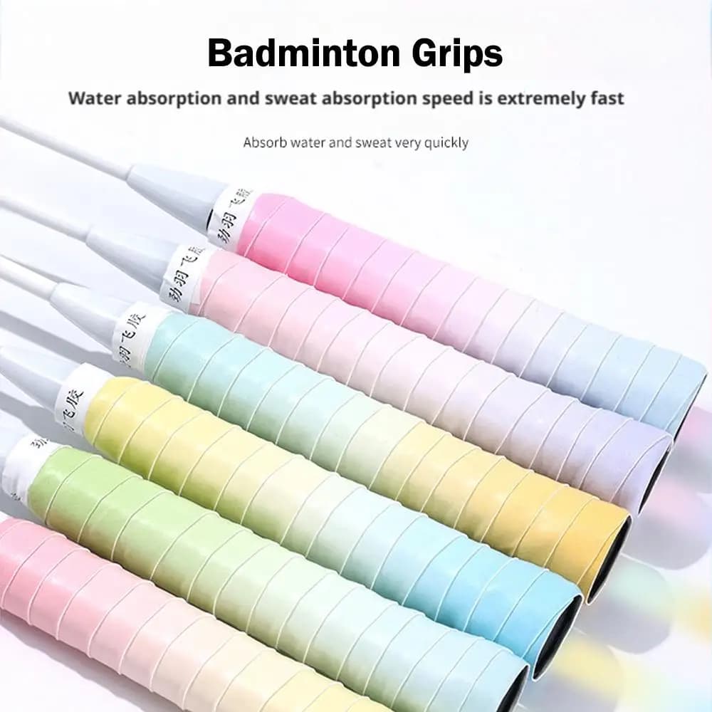 Bandeau prise badminton absorbant anti-dérapant X1b4 - Sur-grip gradient professionnel raquette