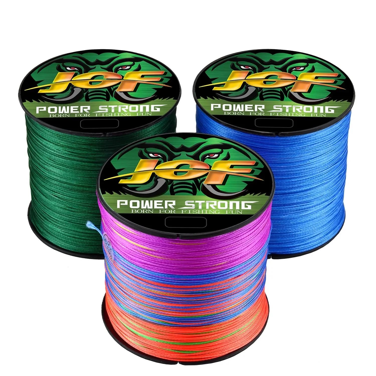 Ligne de pêche JOF Multifilament 4 brins 100M-500M pour carpe et mouche - Extrême résistance PE Japon