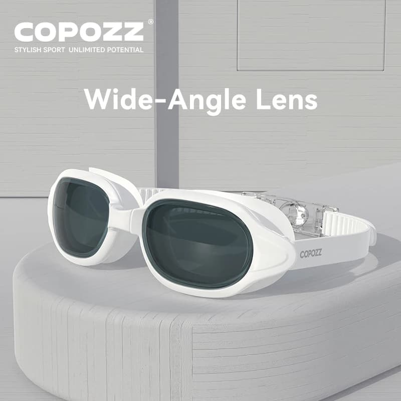 Lunettes de natation COPOZZ professionnelles anti-buée UV étanches pour hommes et femmes