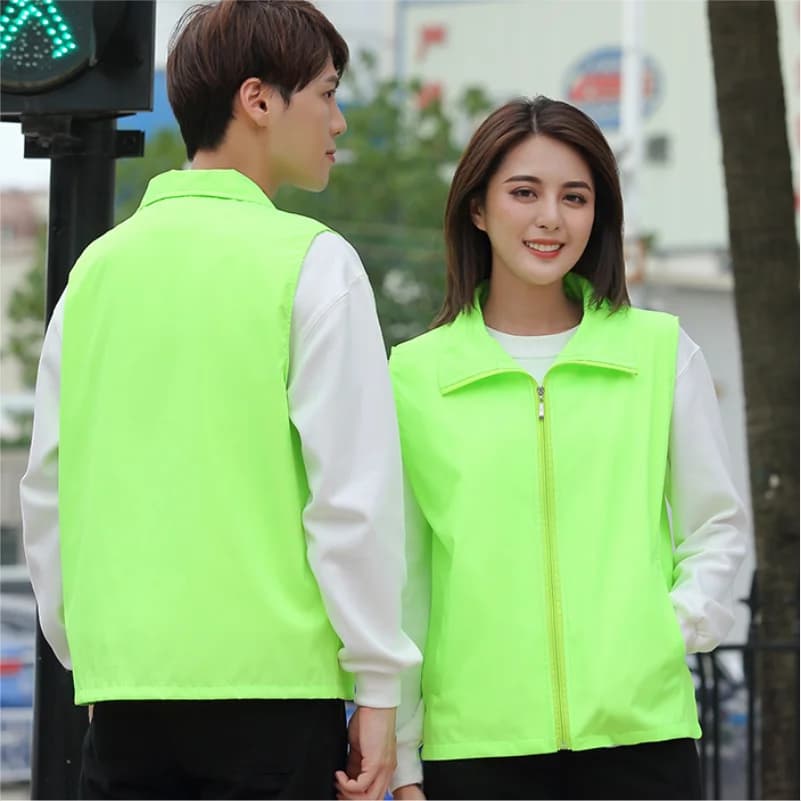 Gilet fin sans manches personnalisé brodé pour entreprise événement team building pêche