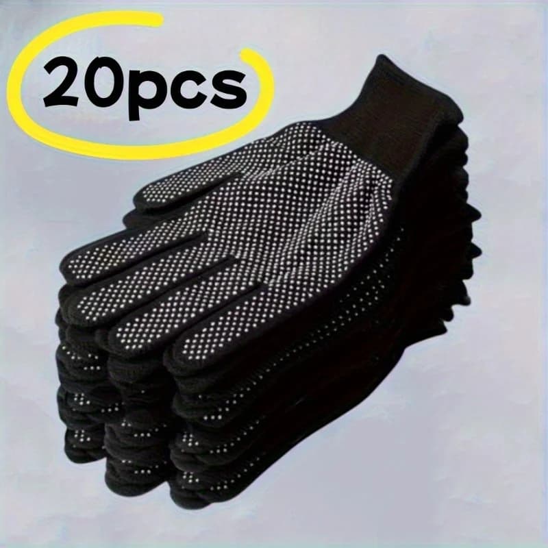 Gants nylon 20/10 pointus légers durables pour pêche cyclisme camping activités outdoor