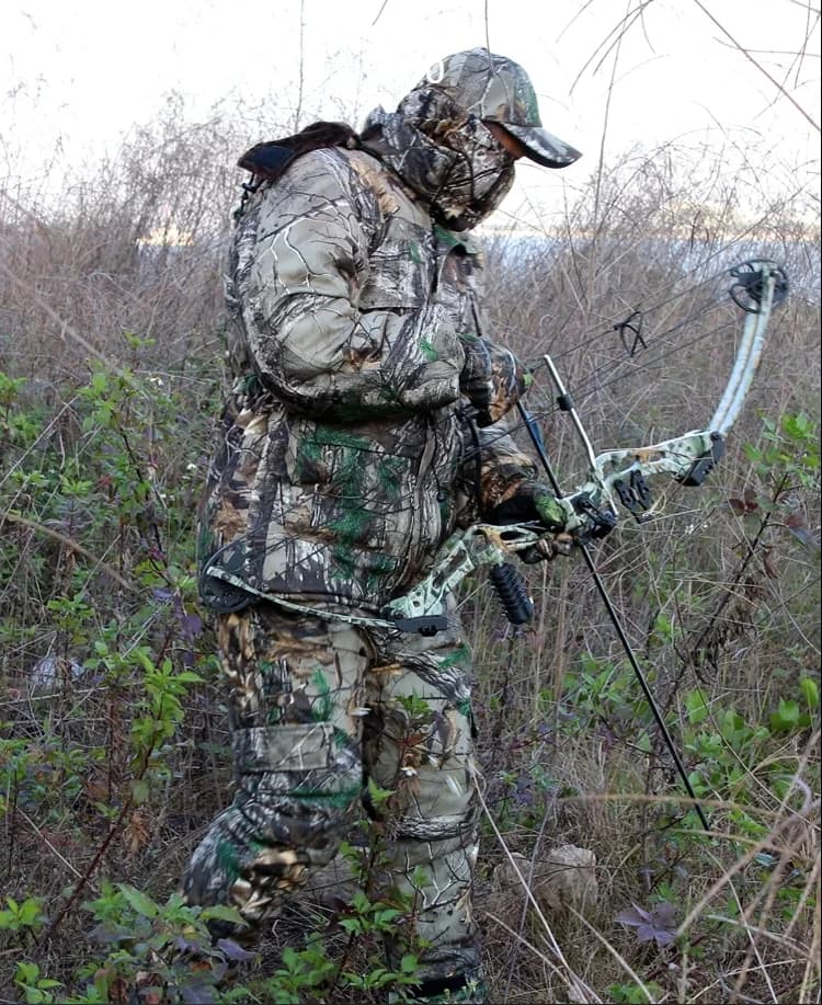 Combinaison hiver épaisse camouflage neige pour pêche sur glace et chasse