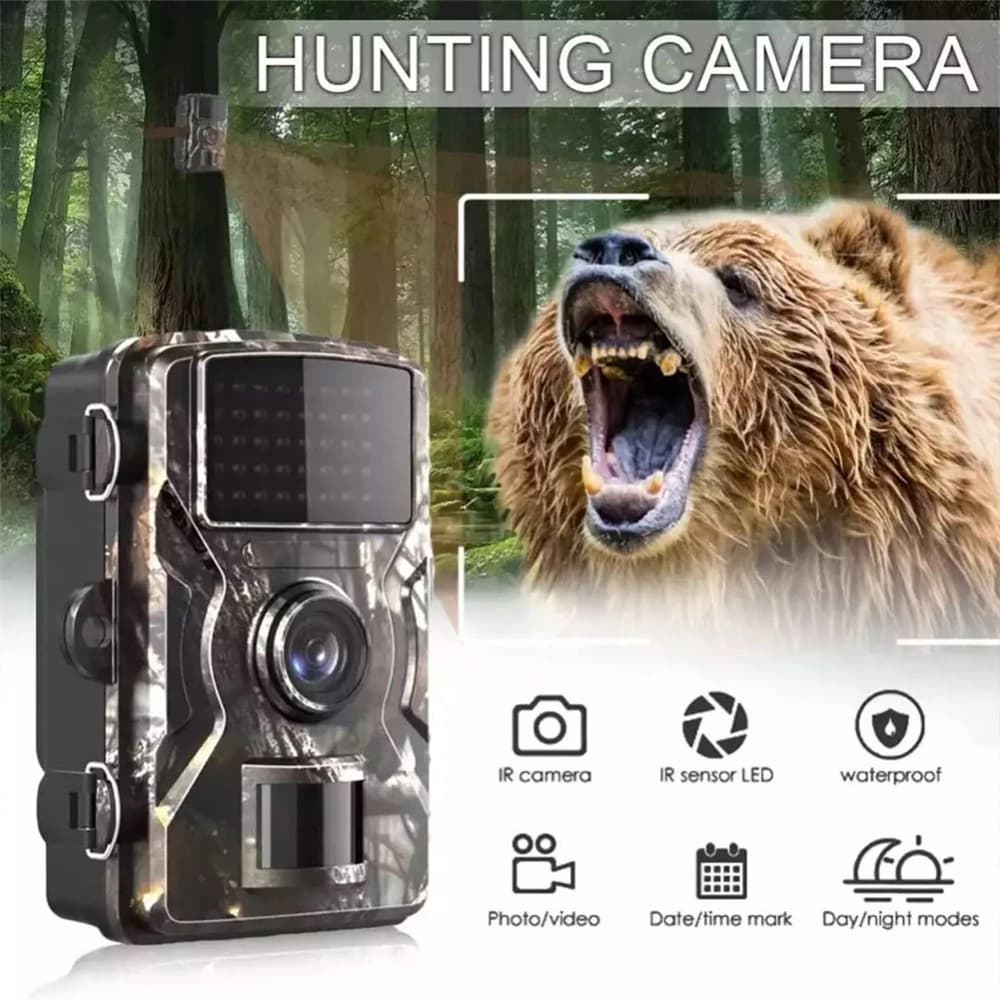 Caméra de chasse infrarouge vision nocturne - Détection mouvement pour piège photo wildlife extérieur