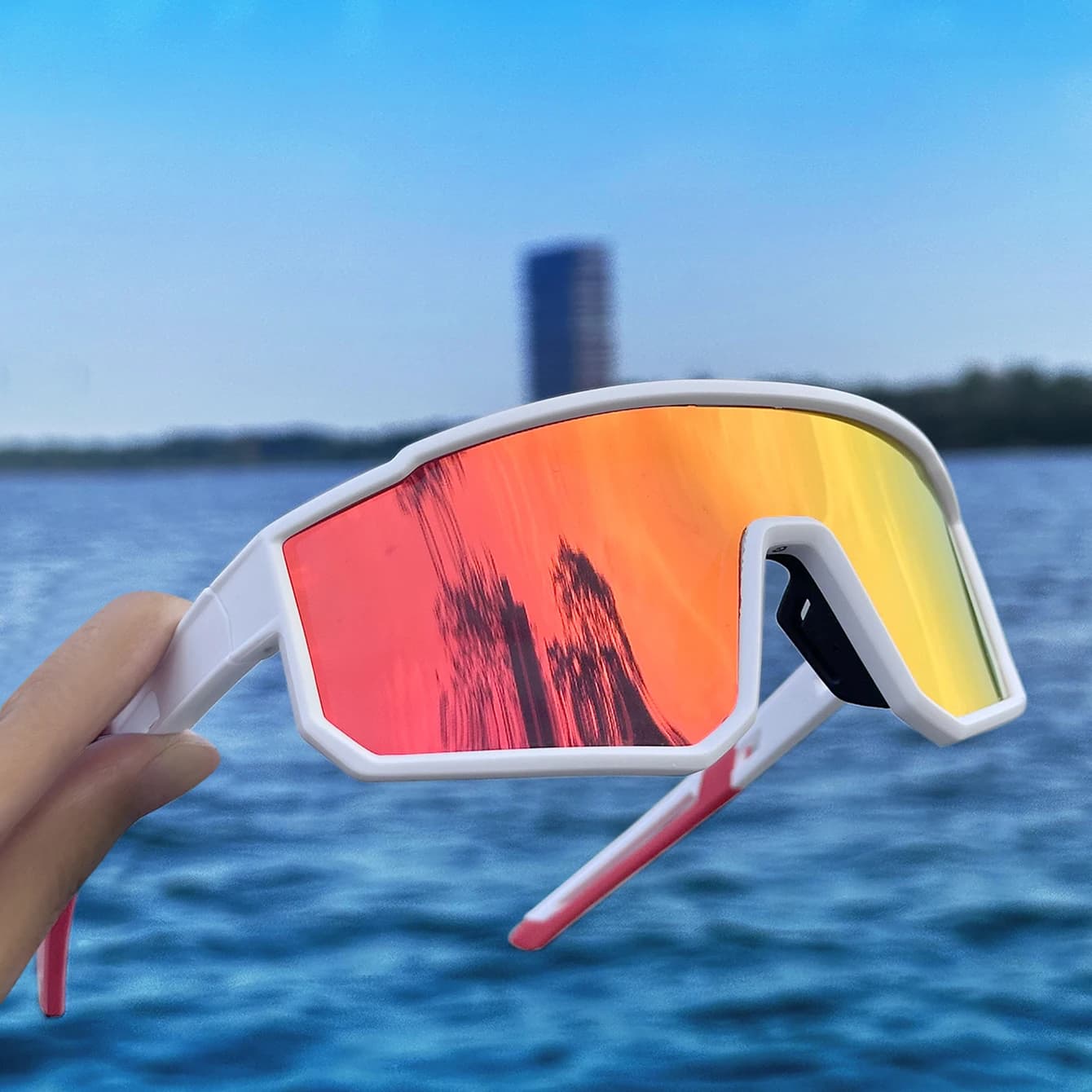 Lunettes de pêche tendance pour hommes et femmes - Protection UV et anti-vent pour sports outdoor