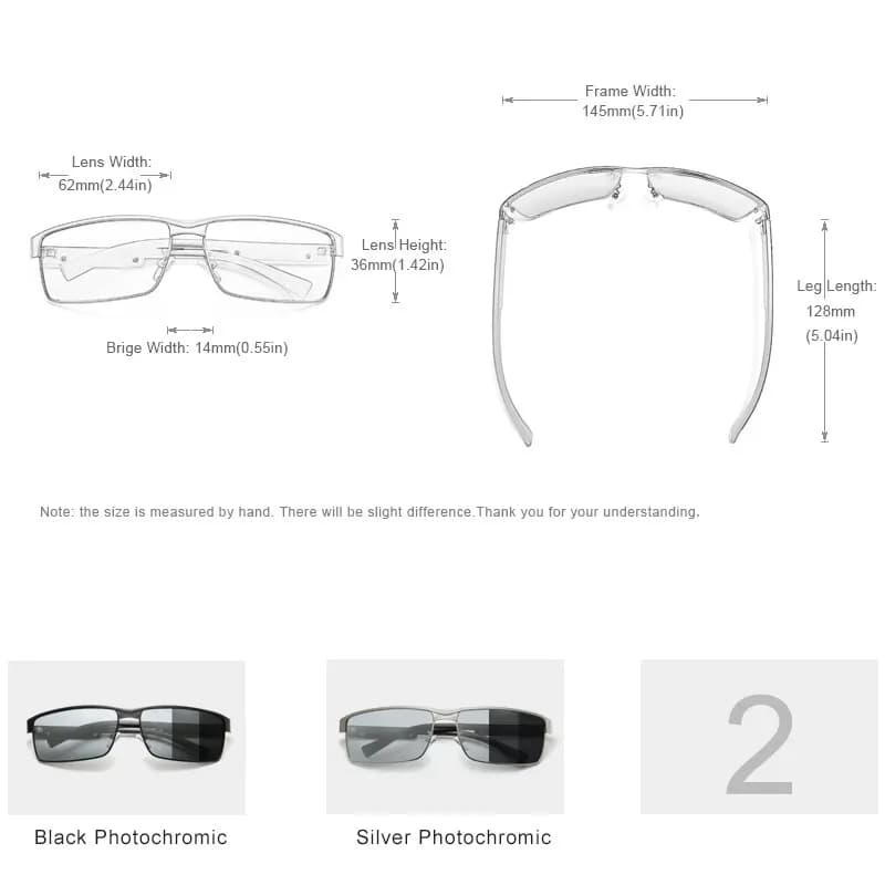 Lunettes de soleil photochromiques polarisées KINGSEVEN pour pêche - Verres caméléon UV400 anti-éblouissement