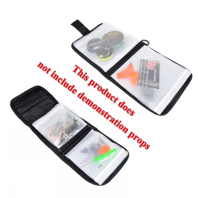 Organisateur de pêche à feuilles mobiles avec multiples poches pour lignes et leurres de carpe