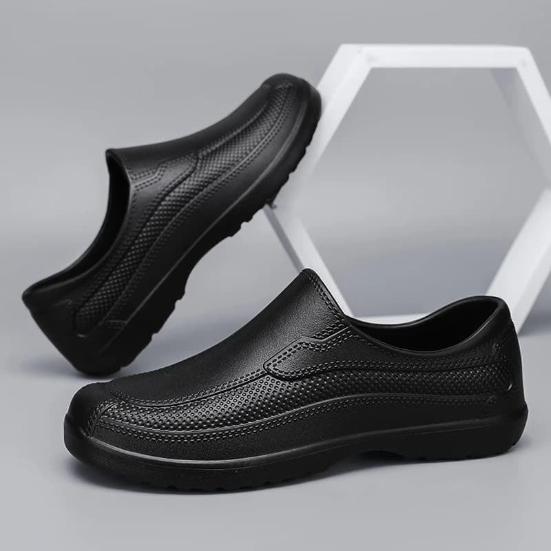 Chaussures de pêche étanches alimentaires en stock, bottes de sécurité travail extérieur ultra-légères antidérapantes