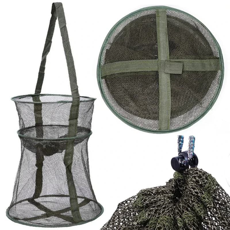 Filet de pêche escamotable pour carpes et anguilles - Équipement parfait pour passionnés de pêche extérieure