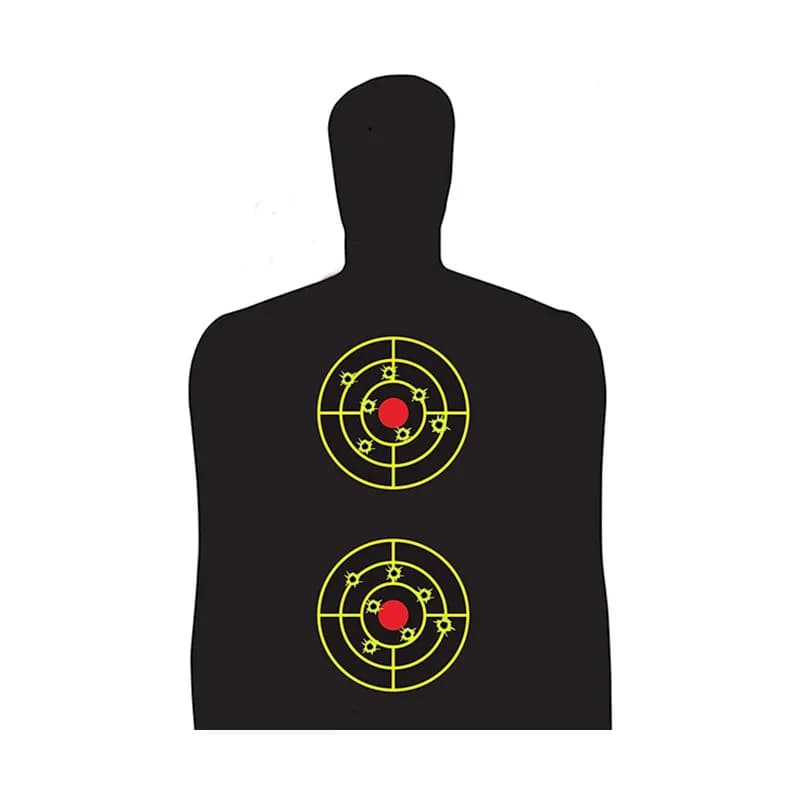 Autocollants cibles réactives 3 pouces fluo jaune impact - Cibles pour BB, plombs et airsoft