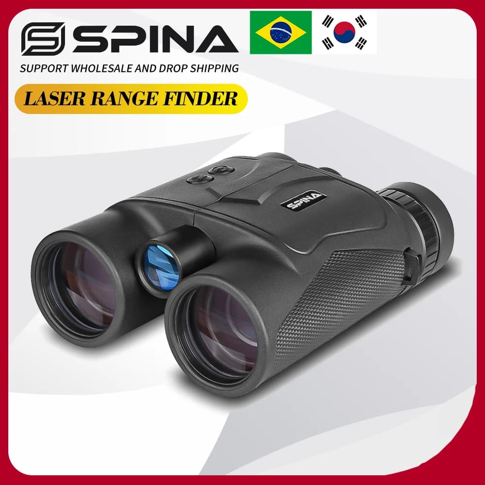 Jumelles télémètre laser SPINA 10X42 1200m étanches pour chasse tactique et observation outdoor