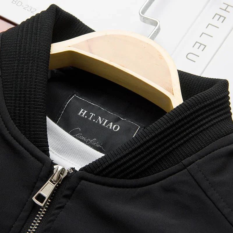 Bomber homme printemps automne pour pêche - Veste zippée streetwear taille 6XL
