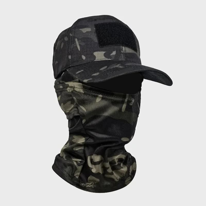 Casquette balaclava camouflage pêche - Protection solaire intégrale pêche randonnée chasse sport