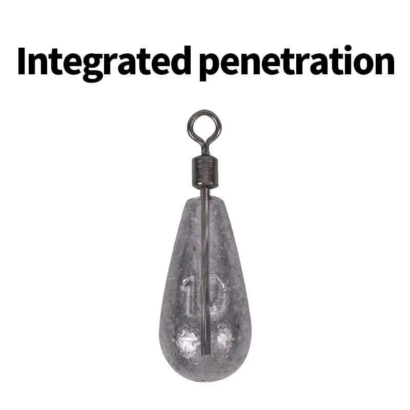 Plombs souples 10g pour pêche du bar, 10 pièces avec connecteur pour leurres et hameçons