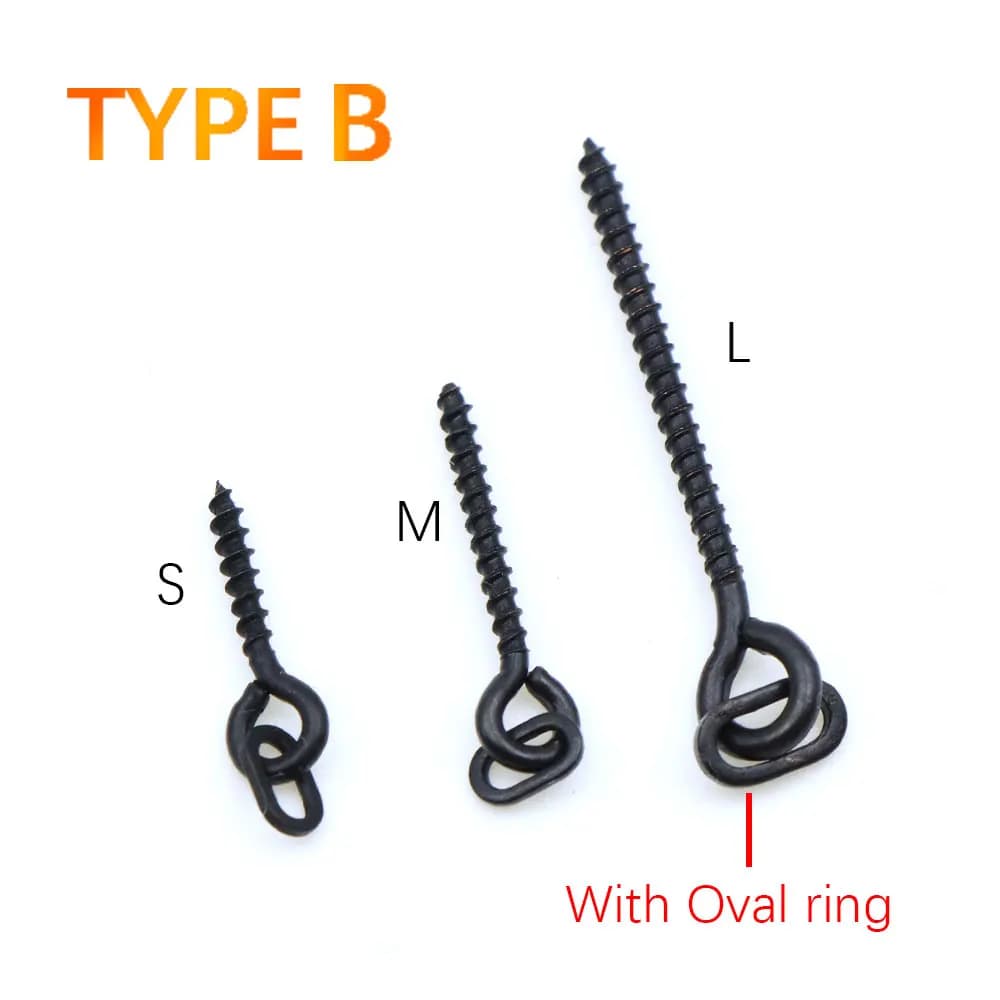 20 clips à boilies pour pêche carpe - Vis appâts artificiels et émerillons pour montages hair rig et method feeder