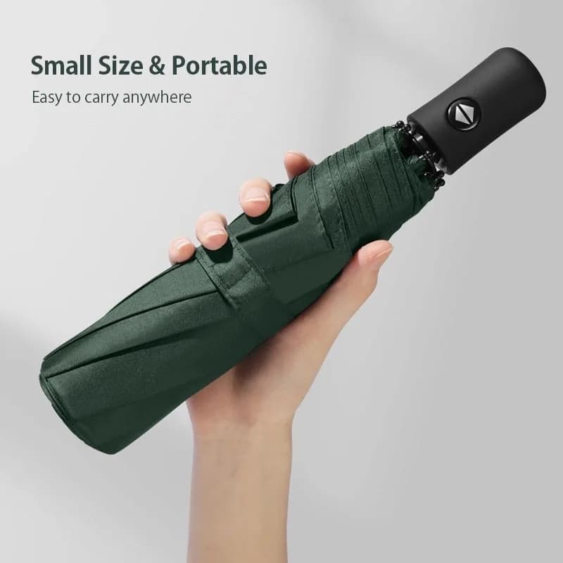 Parapluie automatique anti-UV pliant 8 branches résistant au vent pour pêche et activités outdoor