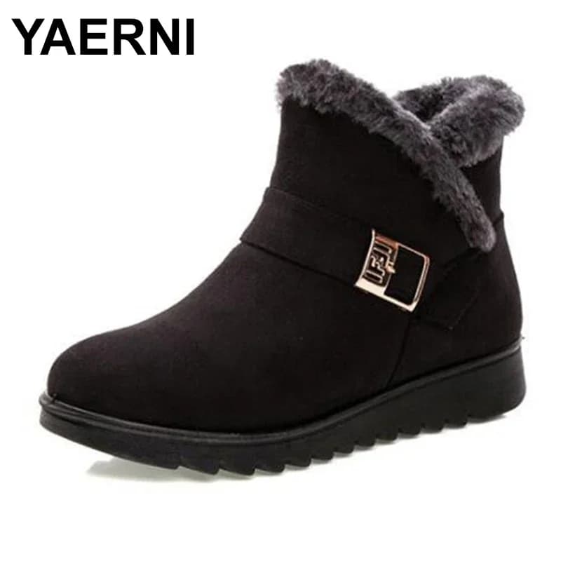 Bottes cheville fourrure synthétique femmes hiver imperméables antidérapantes chaudes pêche