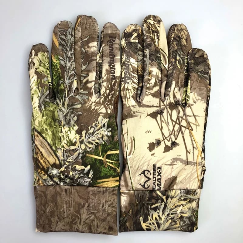 Gants de pêche écran tactile bioniques anti-dérapants camouflage pêche chasse tir doigts complets