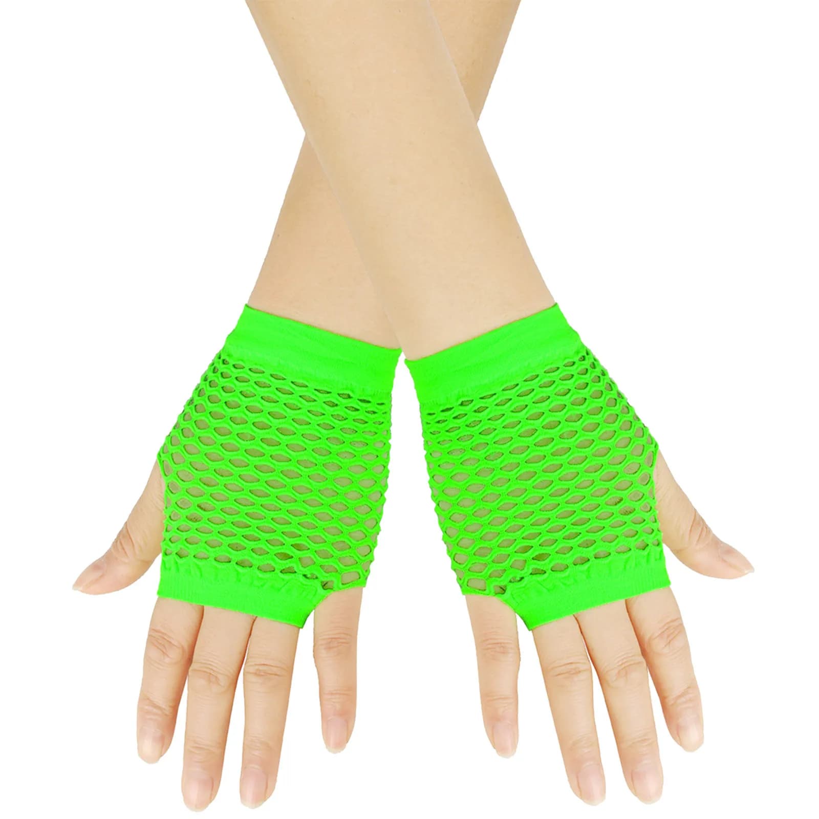 Gants filet femme soirée pêche résille doigts libres accessoire nuit élégant