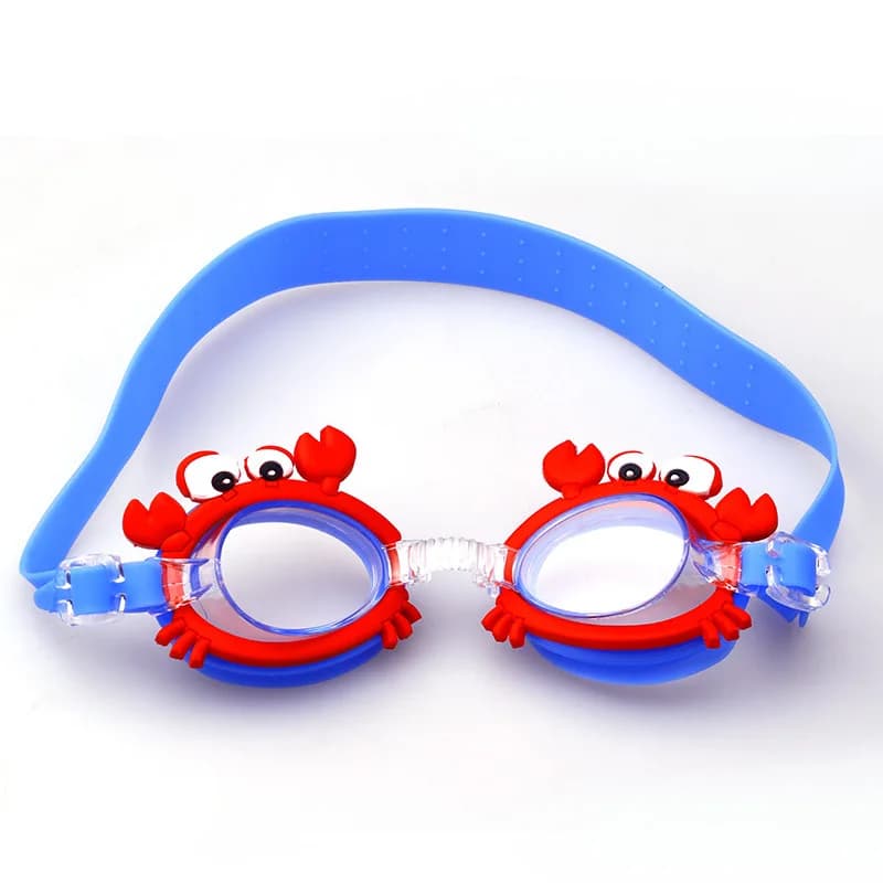 Lunettes de natation bébé anti-buée étanches avec miroir et motifs cartoon pour apprentissage