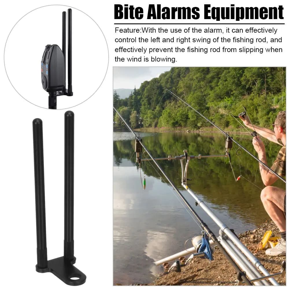 Bâtons Anti-Vent 13-16cm Alliage Aluminium pour Alarme Pêche Carpe Accessoire Stabilité Support