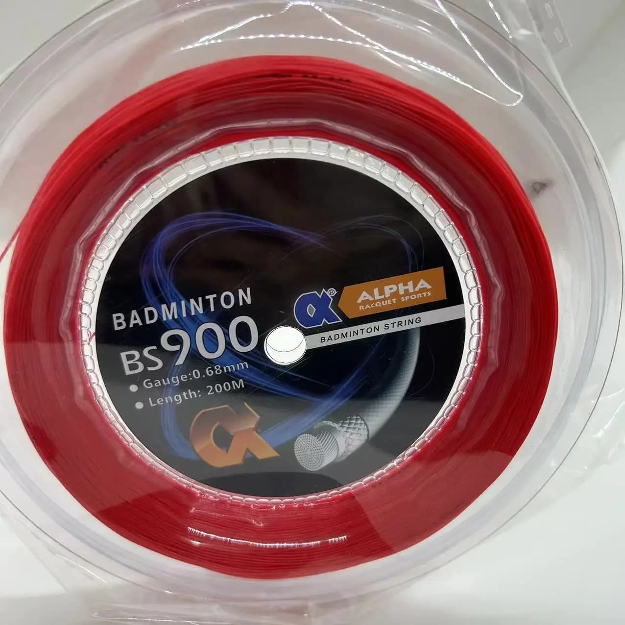 Corde de raquette de badminton Alpha 200m 0.68mm - Reel BS900 haute élasticité et durabilité exceptionnelle