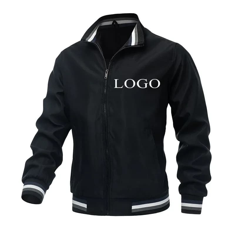 Veste personnalisable logo/picture sur mesure homme femme col montant pêche unique