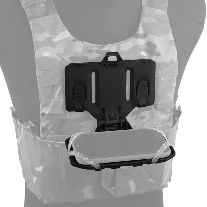 Porte-téléphone pour gilet pêche MOLLE - Support pliant navigation rapide étanche pêche tactique