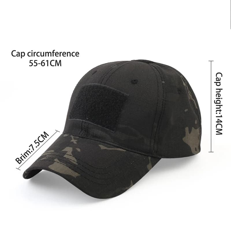 Casquette baseball camouflage tactique réglable unisexe pour pêche et paintball été